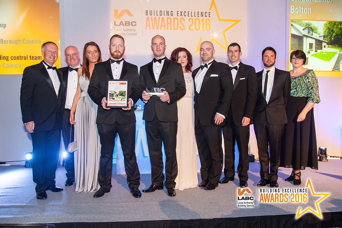 The Ensign team at the 2016 LABC North West Building Excellence Awards